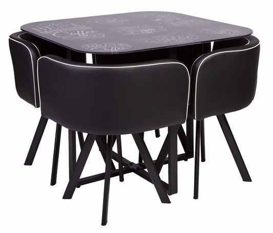 4-piece table and chair set